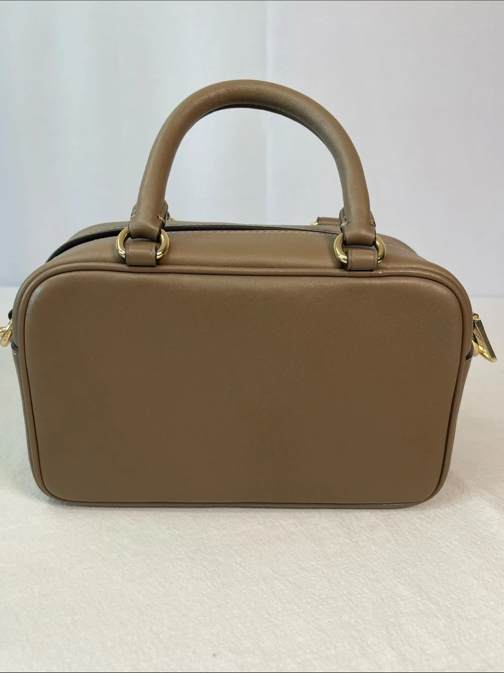 Coach F2557-CT776 Satchel Crossbody Dark Stone Leather Bag